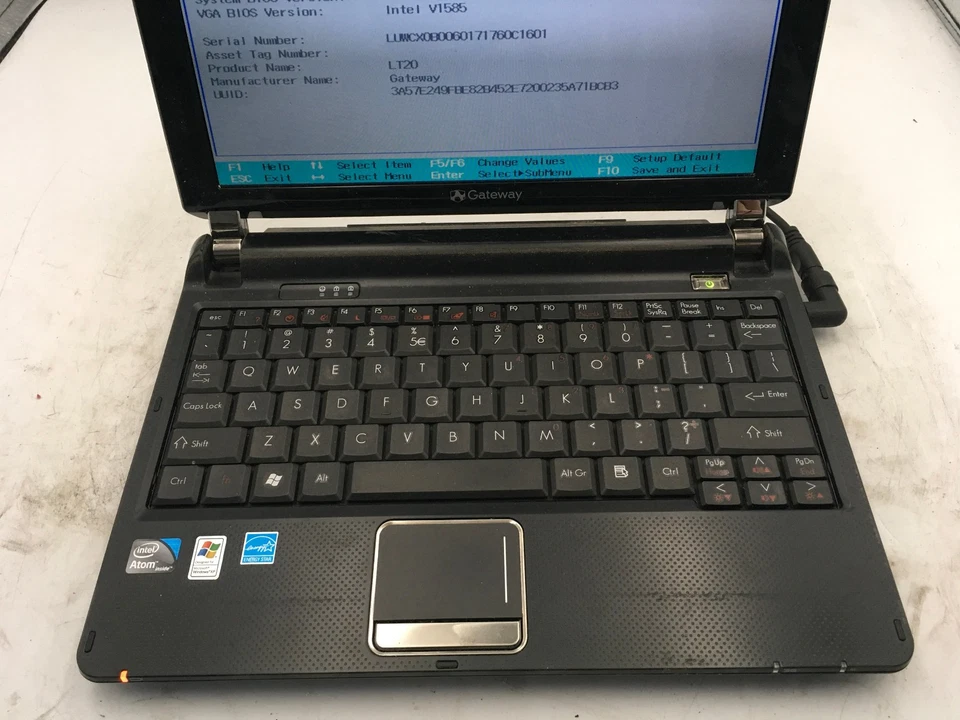 GATEWAY XF KAV60 - BOOTS TO BIOS - INTEL ATOM N270 - 1GB RAM - 10" -READ DESC-BB - Image 3 of 4