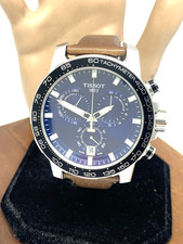 Tissot Men's Watch Swiss Quartz Chronograph Blue Dial Leather T1256171604100