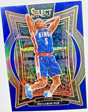 2024-25 Panini Select #3 De'Aaron Fox Blue Prizm Refractor