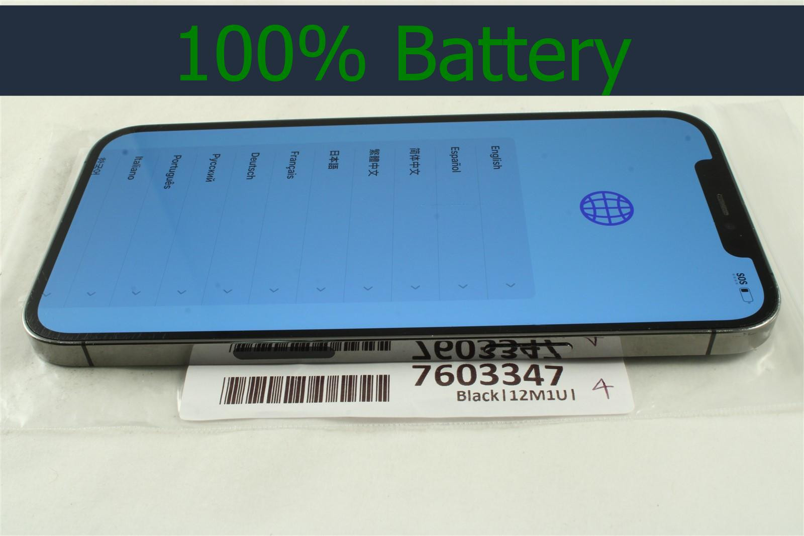 Apple iPhone 12 Pro Max 128GB Unlocked AT&T T-Mobile Verizon 100% batt! 7603347