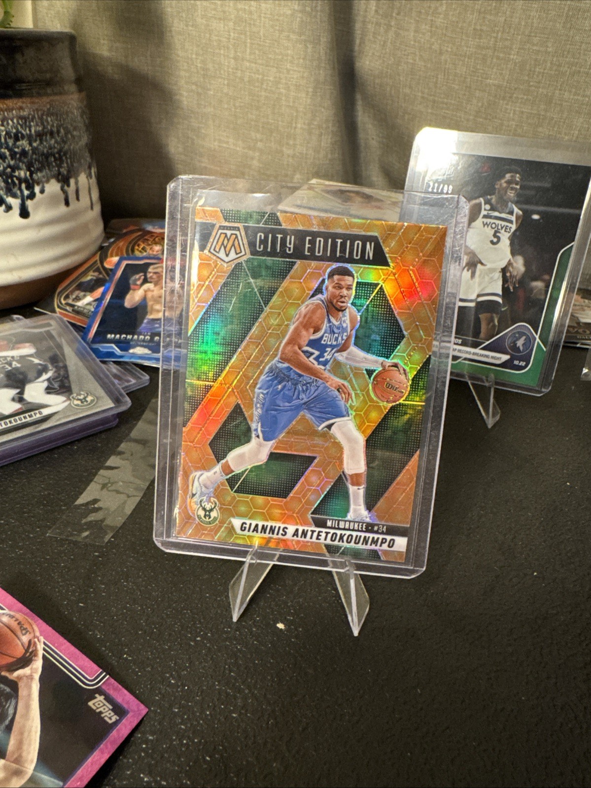 2024-25 Panini Mosaic Giannis Antetokounmpo #282 City Edition Honeycomb