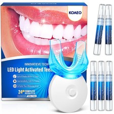 Teeth Whitening Kit: 3 Whitening Pens  2 Desensitizing Pens  LED Light