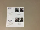 Set of two Israel 1995 Personalities registered fdc