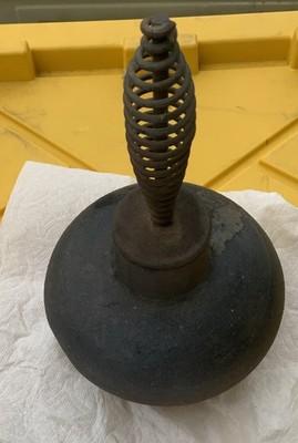Rare Vintage MCM Cast Iron Fire Lighter George Nelson Design Howard Miller 1950s