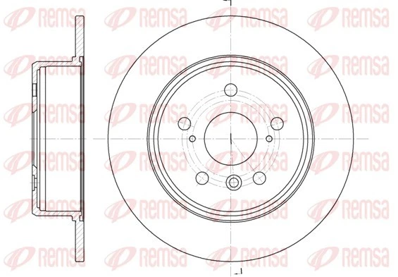 2x BRAKE DISC 61128.00 FOR LEXUS 1MZ-FE 3.0L 6cyl RX SUV - Image 2 of 4