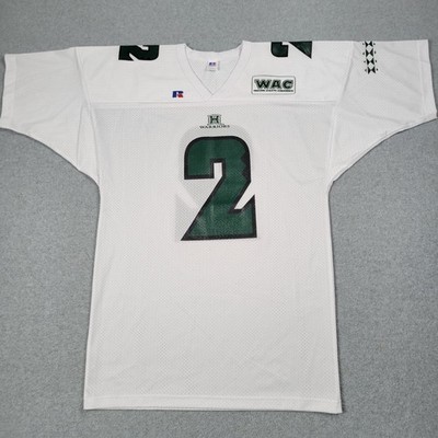 Vintage Hawaii Rainbow Warriors Jersey Men Large White 90s Russell
