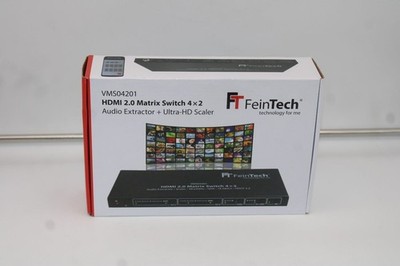 FeinTech VMS04201 HDMI Matrix Switch 4x2 mit Audio Extractor Scaler(Beschädigt)
