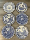 The Spode Blue Room Collection Of 6 Antique Design 10” Plates With Sleeve