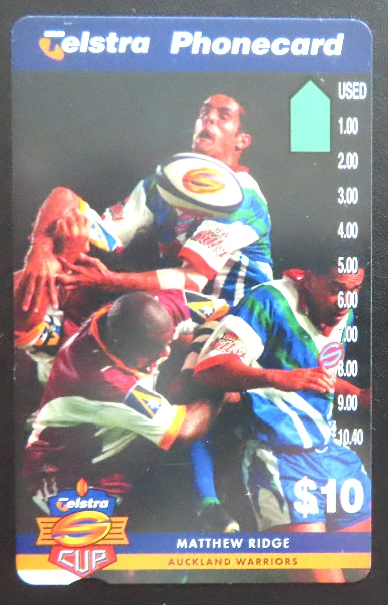 Telstra RUGBY MINT $10 MATTHEW RIDGE from the 1000 PRINT