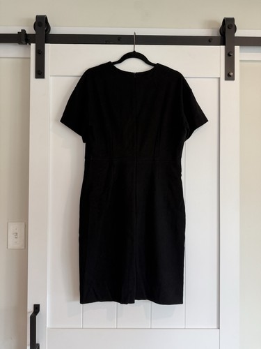 Vestido lápiz negro minimalista MM LAFLEUR talla 14 - Imagen 5 de 8