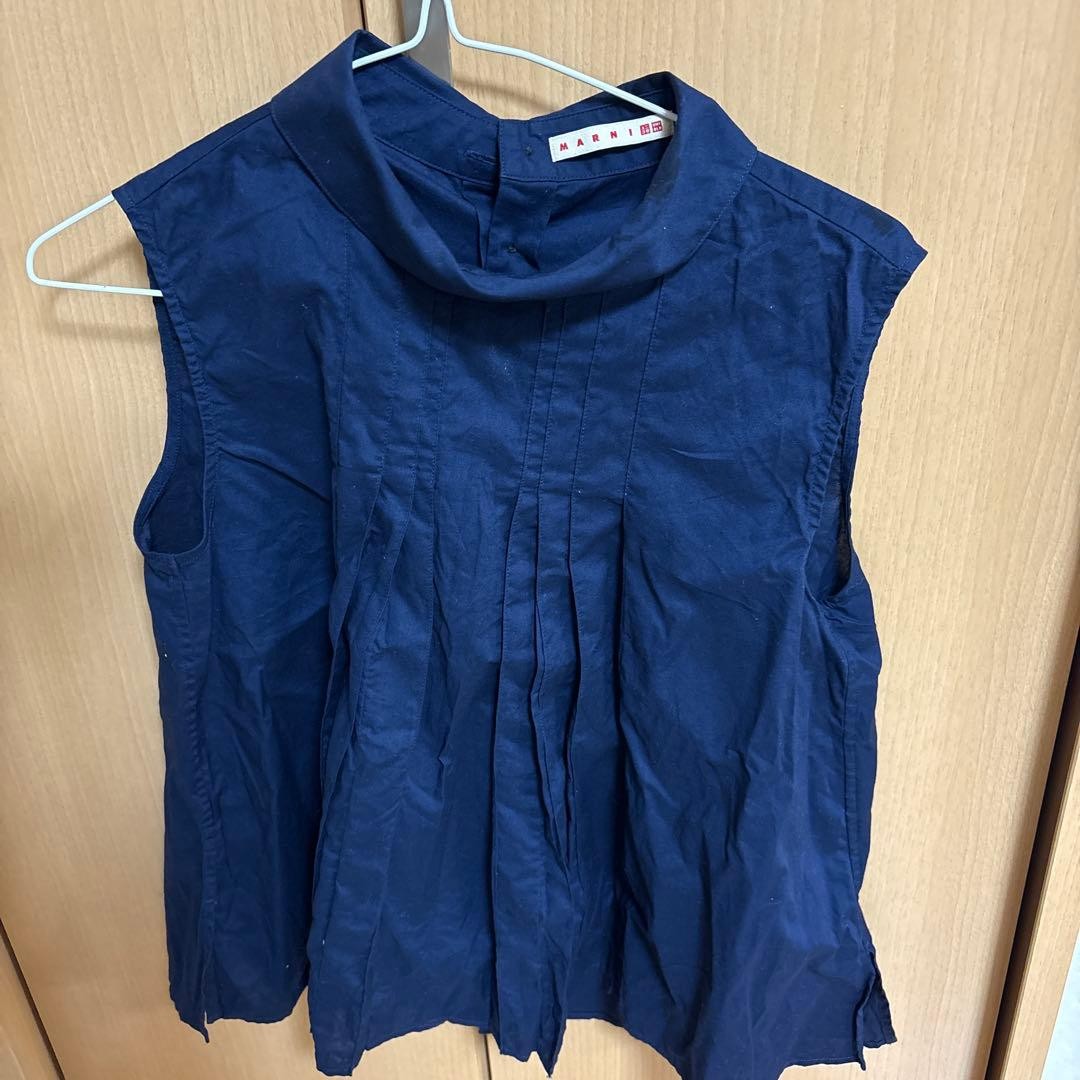 UNIQLO MARNI Navy Sleeveless Shirt Men’s New thumbnail 2