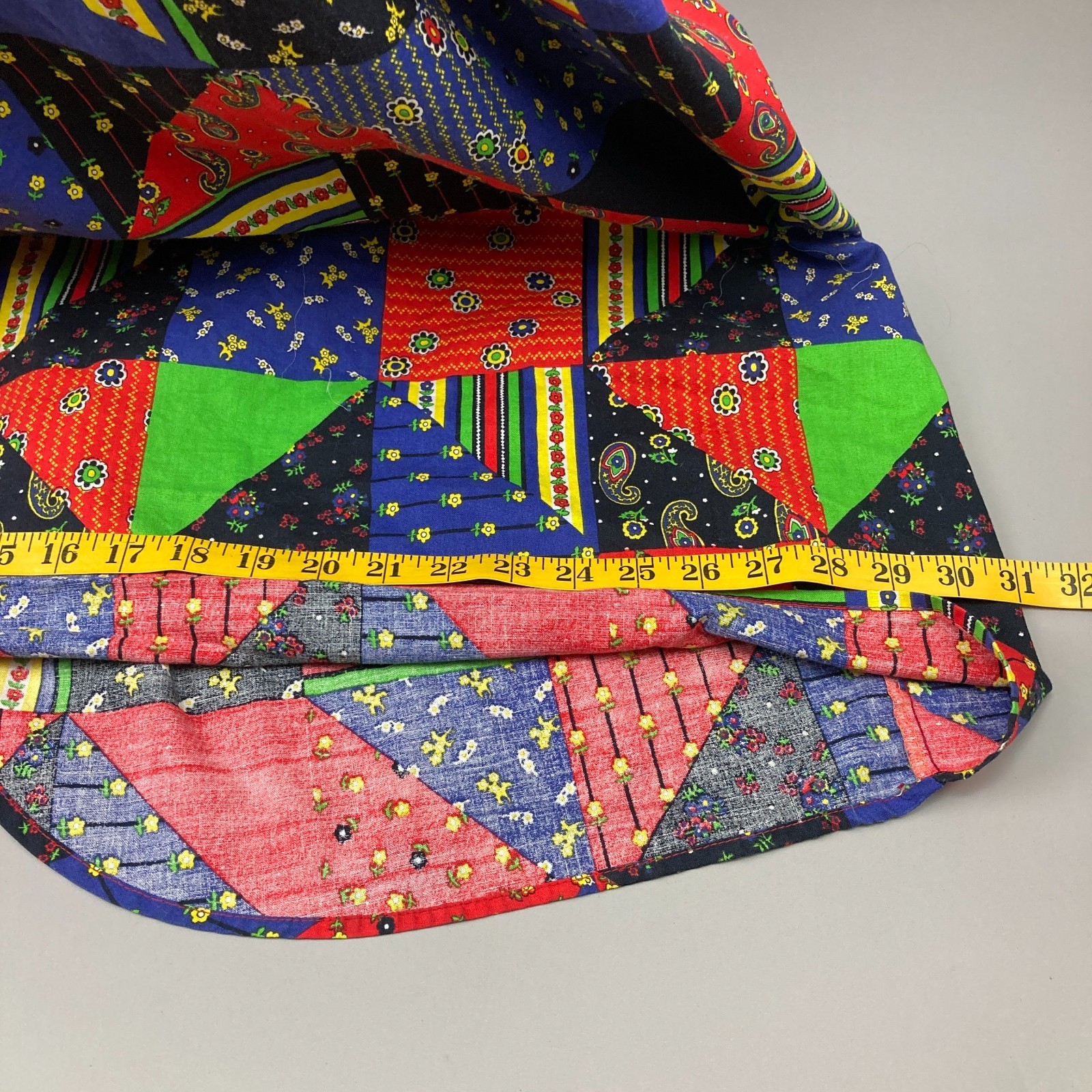 Patchwork Pinafore Apron Wrap Dress Cottagecore O… - image 5