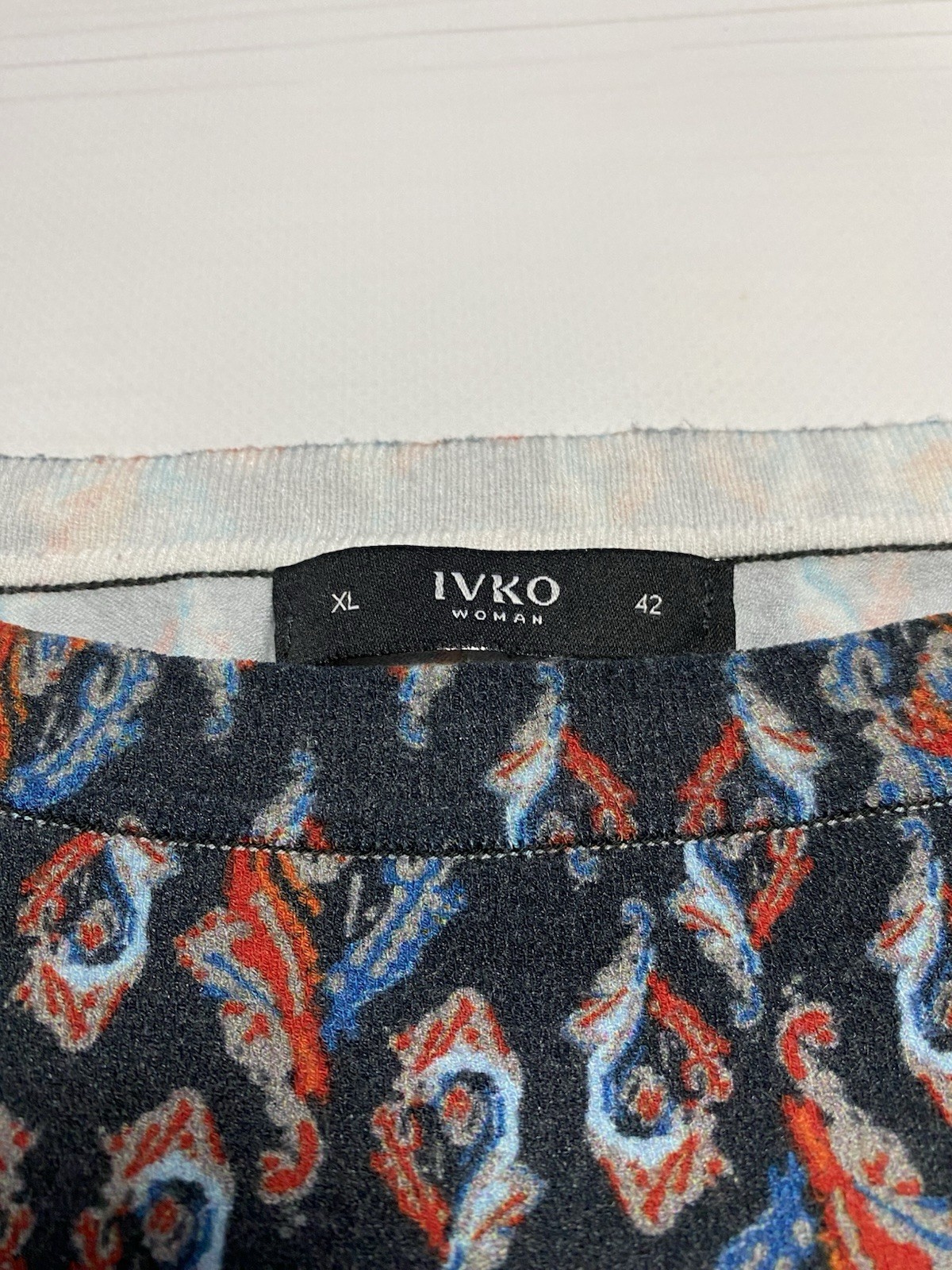 IVKO printed ornament pattern pullover sweater de… - image 3