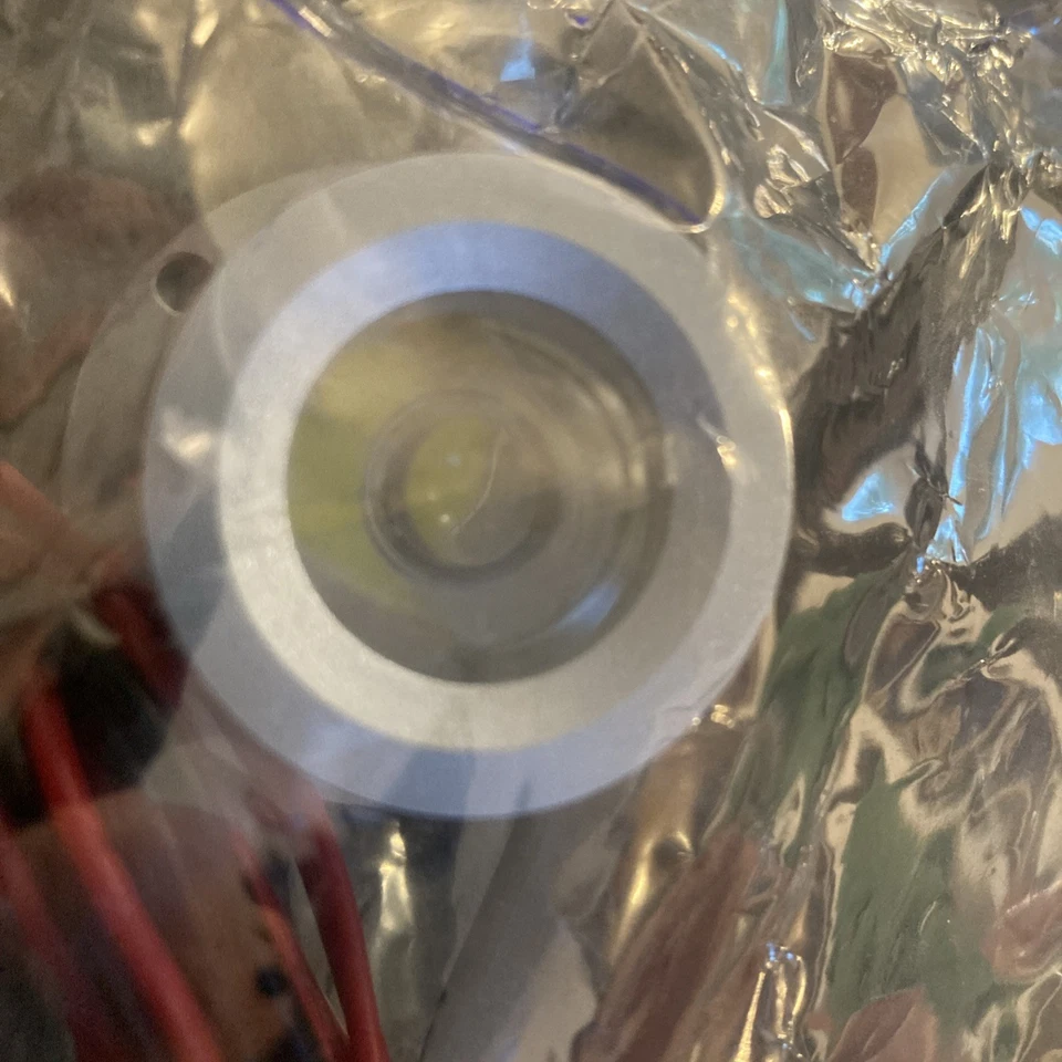 Mini LED Recessed Spot Light 1W 12V AC/DC Cabinet Deck Downlight Silver New - Image 4 of 4