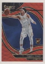 2020-21 Panini Select Courtside Red Wave Prizm Tyrell Terry #270 0y59