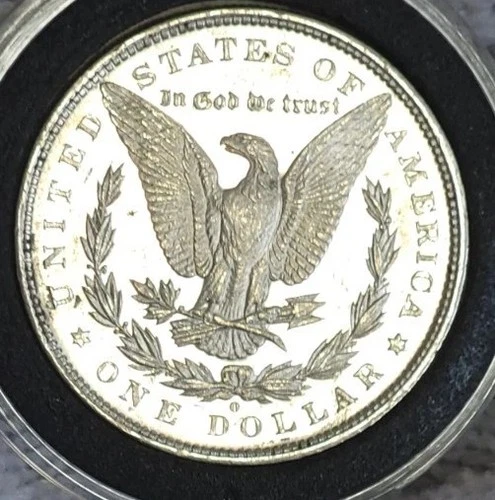 1879-o Morgan Silver Dollar Brilliant Uncirculated CAMEO with Slight Mirrors