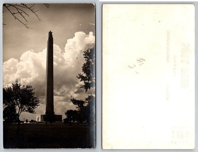 Vintage San Jacinto Monument Texas RPPC Postcard - Historic Landmark