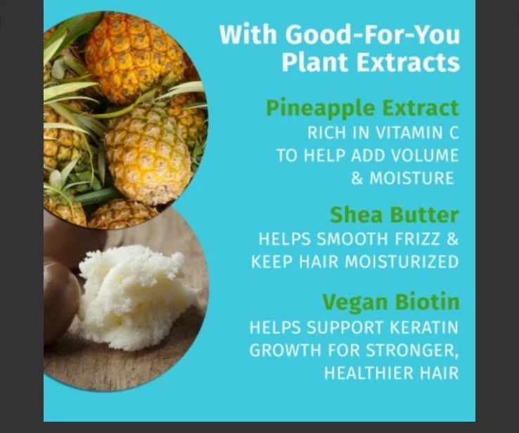 Acondicionador Biotina Cáñamo - Piña Dulce y Melón Miel, Paquete de 4 17 Onzas Líquidas Foto 4 de 4