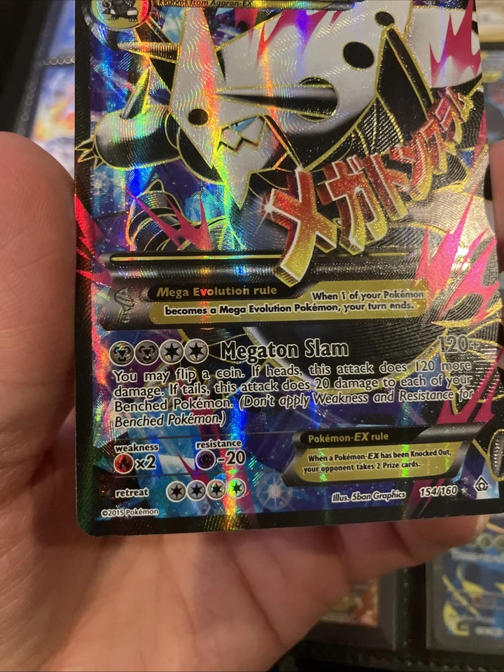 Pokémon TCG: M Aggron EX (154 Full Art) Ultra Rare 154/160 XY Primal Clash - Image 4 of 4