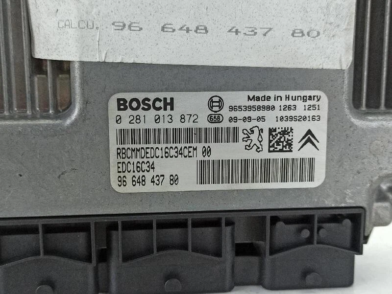 9664843780 centralina motore PEUGEOT 308 I 4A 4C 1.6 HDI arblp166826 - Immagine 4 di 4