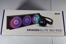 NZXT Kraken Elite 360 RGB AIO Liquid CPU Cooler   Tested, Working