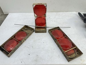 72-79 Ford Truck Roadside Reflector-Flare Safety Kit Truck Tractor Box S24 Set 3