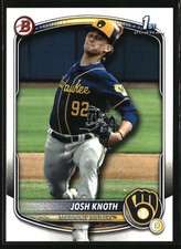 2025 Bowman Prospects Josh Knoth #BP-136 Milwaukee Brewers
