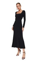 Trendyol Damen Kleid Schwarz/Schiere Freude GrößE