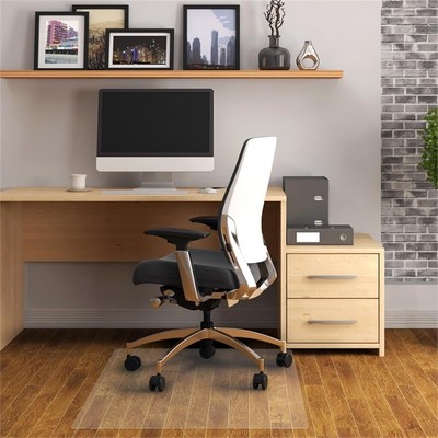 Floortex PVC Rect Chair Mat for Hard Floor Clear Size 36 x 48 inch