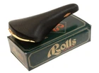 Selle San Marco Rolls PERFORATED BLACK Leather Saddle Brass Steel NEW in Box NOS