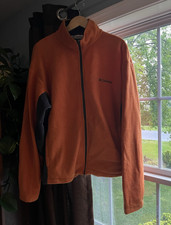 Columbia Men s XL Full Zip Fleece Jacket Oran...