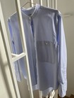 CLOSED Damen Bluse/Hemd hellblau-weiß gestreift Gr. 40/42 neuwertig