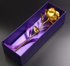 Goldene Rose 24K echte Gold Rose Vergoldete Rose Valentinstag Jahrestag Geschenk