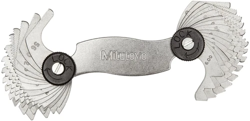 Mitutoyo 188-152, Inch/Metric Screw Pitch Gage, 4 to 56 TPI, 0.5mm 6mm,... 