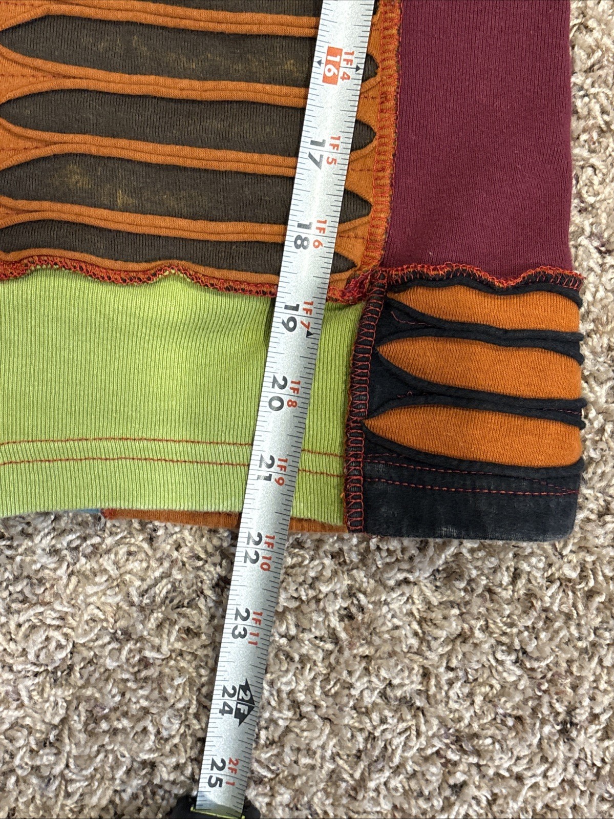 Shop Therapy Multicolored Patchwork Long Sleeved … - image 15