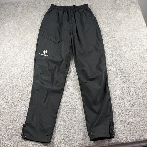 Hotsuit Pants Mens Large Black Tapered Gym Training Sauna Weight Loss Exercise