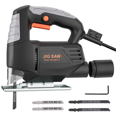 GASKY 3.5 Amp 420W Jigsaw, 3000 Inch Jigsaw, 4 Blades, 45 VCut, Dust Blower for