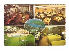 Holiday Inn of Lake Placid NY overlooking the lake Vintage postcard unposted