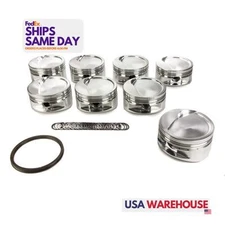Je Pistons 257942, Set of 8 Aluminum Bbc Dished Piston Set 4.500 Bore -20Cc 