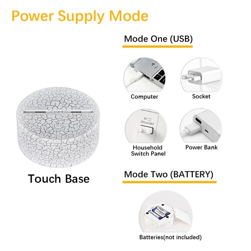 3D LED Nachtlicht Dinosaurier Tischlampe 16 Farbwechsel Lampe Kinder Geschenk DE - Bild 4 von 16