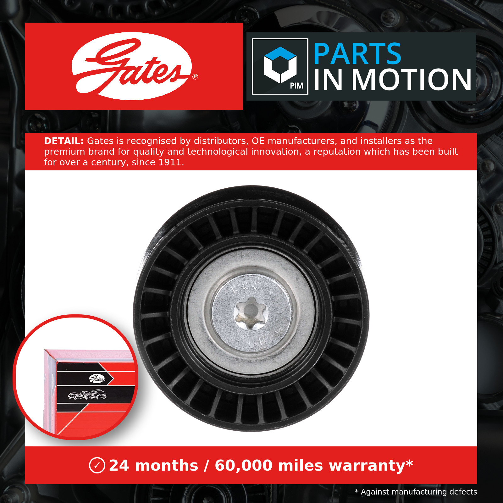 GATES T36803 Deflection/Guide Pulley, V-ribbed belt for BMW,MINI - Image 15