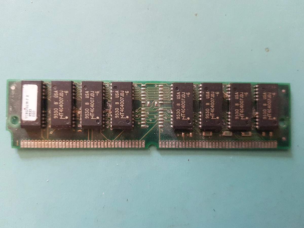 Mémoire RAM EDO DRAM SIMM 72 Broches – 2x 64 Mo (128 Mo Total) – 60ns, Neuf