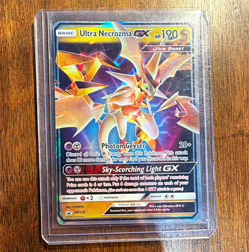 Pokémon TCG Ultra Necrozma GX SM126 Promo Holo 190 HP Psychic Basic PLANETA
