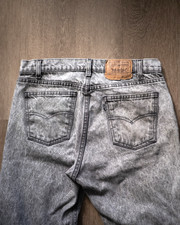 Vintage Levi’s 505 Acid Wash Jeans Men’s 32x29 Black Tab Made In USA Gray Denim
