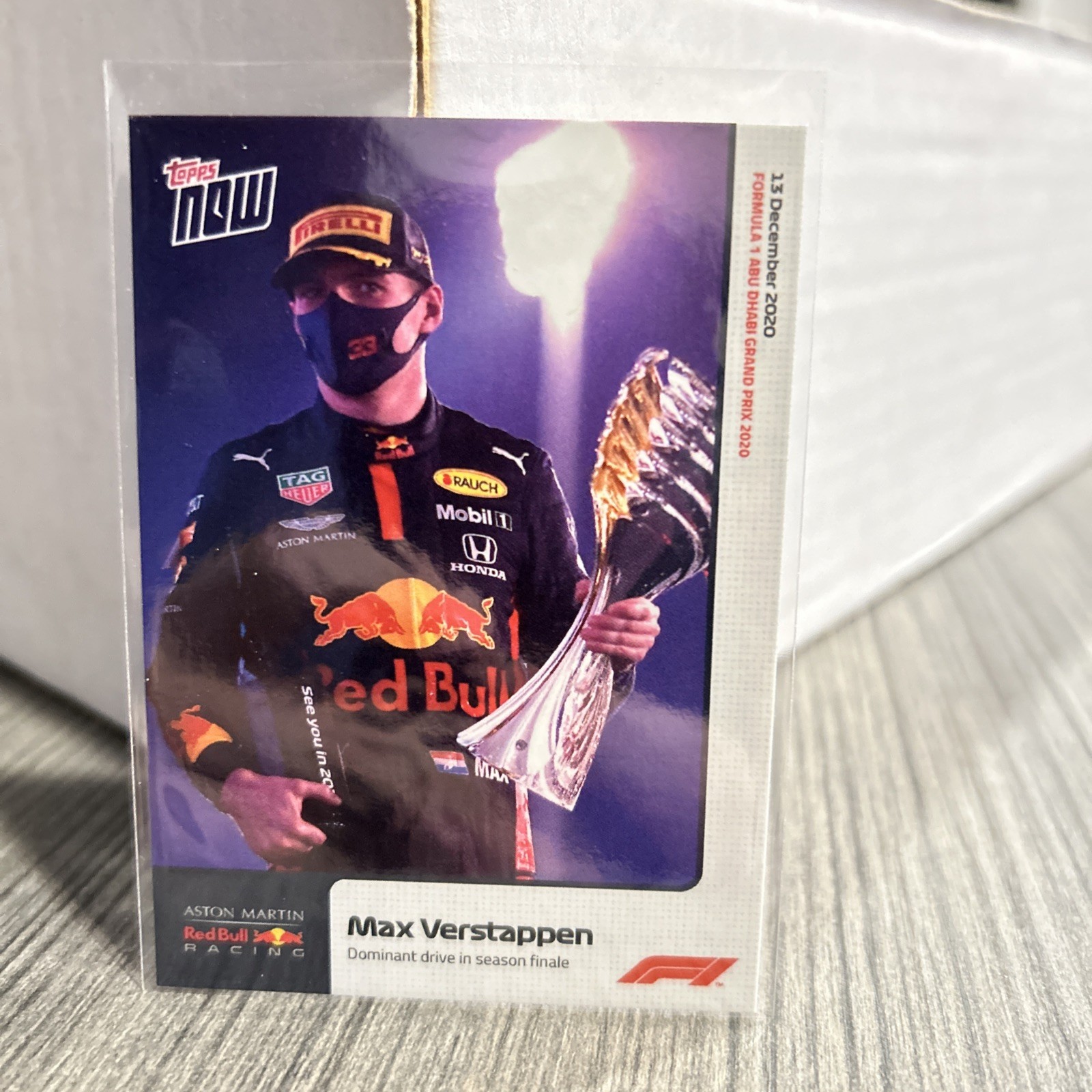 2020 Topps Now Formula 1 Max Verstappen #23 F1 023