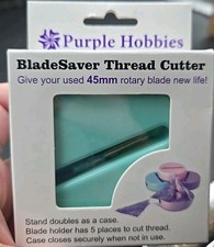 Purple Hobbies BladeSaver Thread Cutter 45mm Rotary Blade Mint Green Open Box