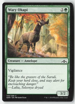 MTG - Wary Okapi #149 - Regular - GRN Guilds of Ravnica