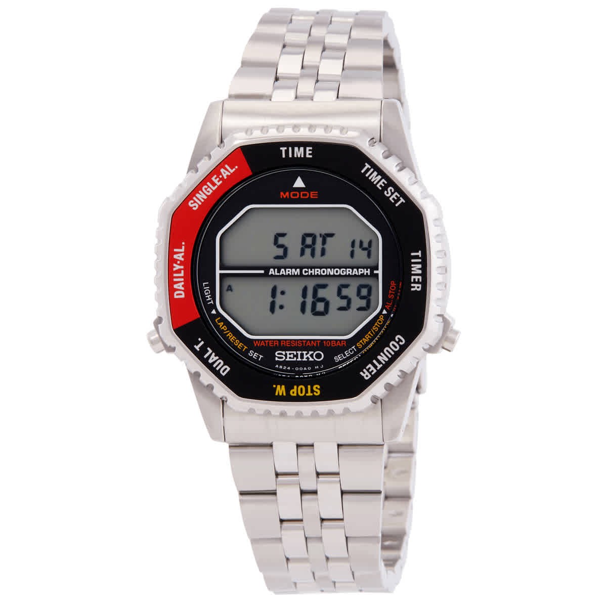 Seiko Rotocall Alarm Chronograph Quartz Digital Watch SMGG19