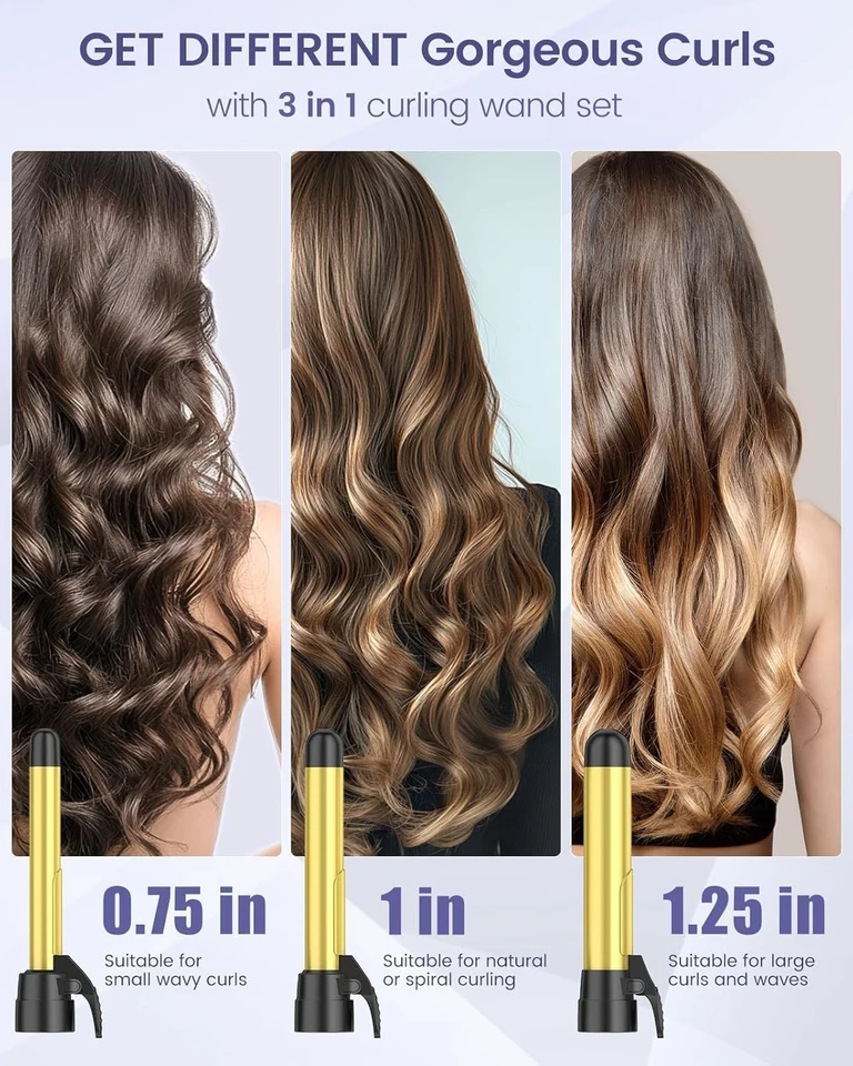 Dual Voltage Curling Iron with Adjustable Temp - Image 4 of 4