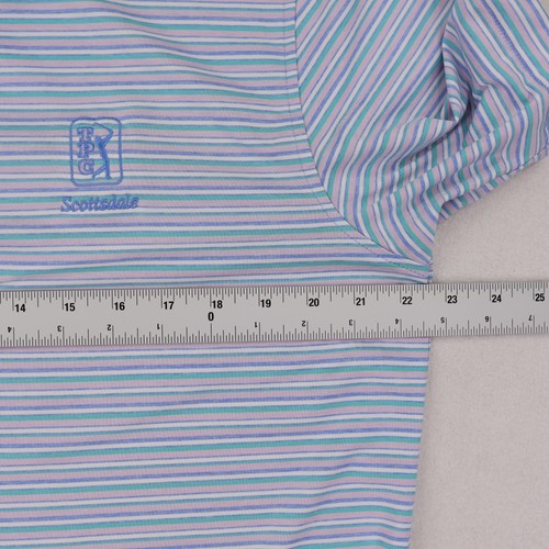 Peter Millar Polo Shirt Mens Medium Summer Comfort Golf TPC Scottsdale - Picture 9 of 11